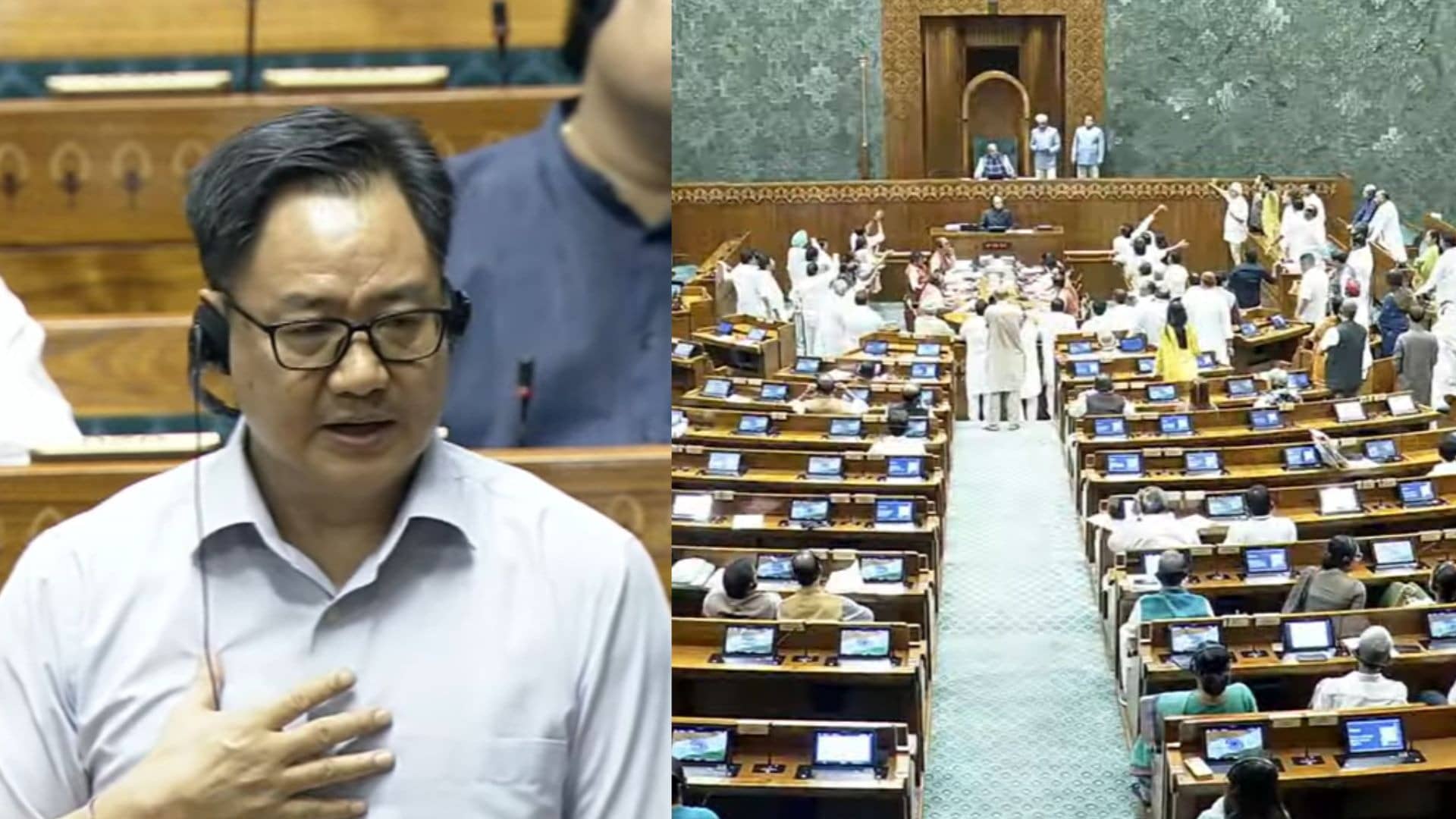 ‘House is Functioning, Bills Are Being Passed’: Kiren Rijiju Amid Opposition Protests