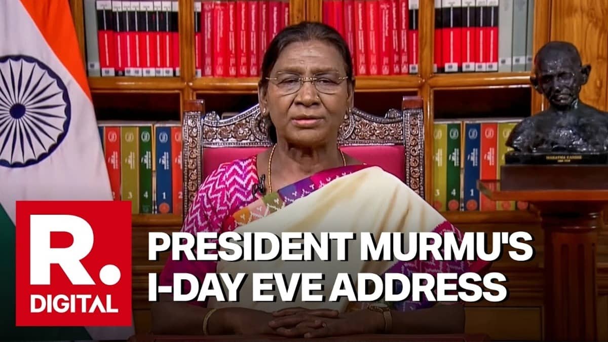 President Murmu’s I-Day Eve Address: Vande Mataram Gets Legal Status, Focus On Youth, Viksit Bharat 2047