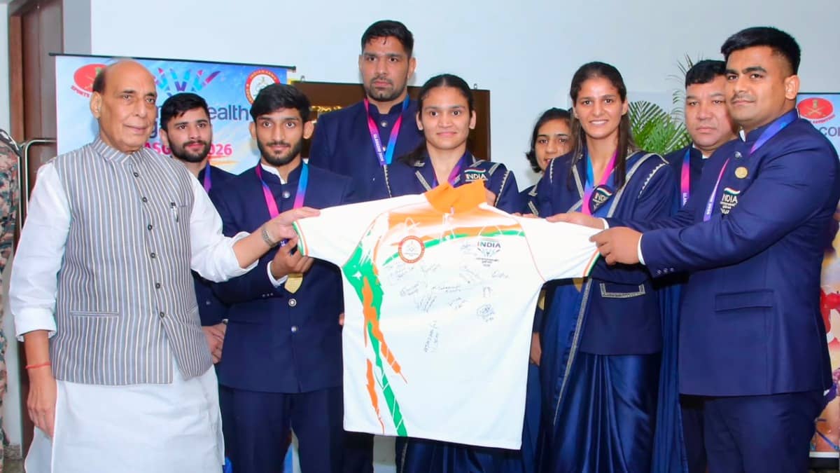 CWG 2026: Union Defence Minister Rajnath Singh Commends Indian Army Contingent for Stellar Sporting Show