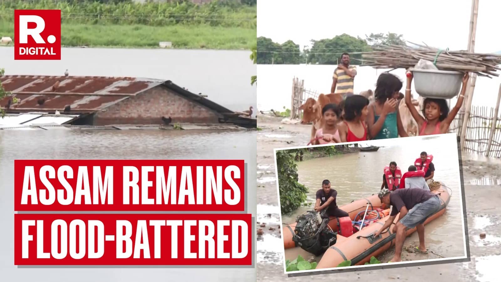 Assam Flood Death Toll Reaches 101 As Several Districts Remain Inundated