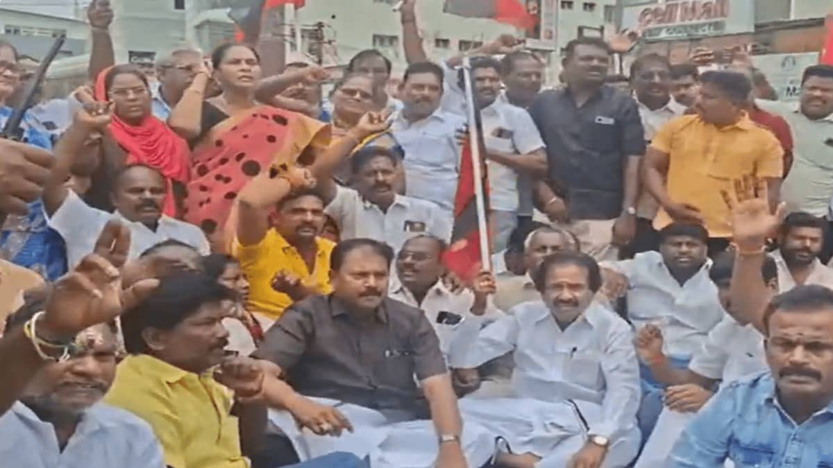 DMK Cries ‘False Case,’ Protests Against Udhayanidhi Stalin’s Arrest